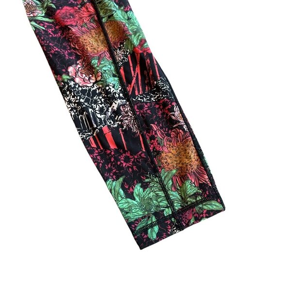 Lululemon Wunder Under Bold Floral Print Leggings Full Length Stretch Size 8 - Picture 3 of 10